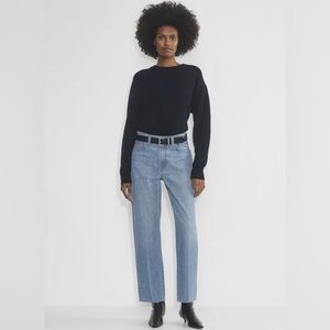 Denim Forum Blue Straight-Leg Jeans